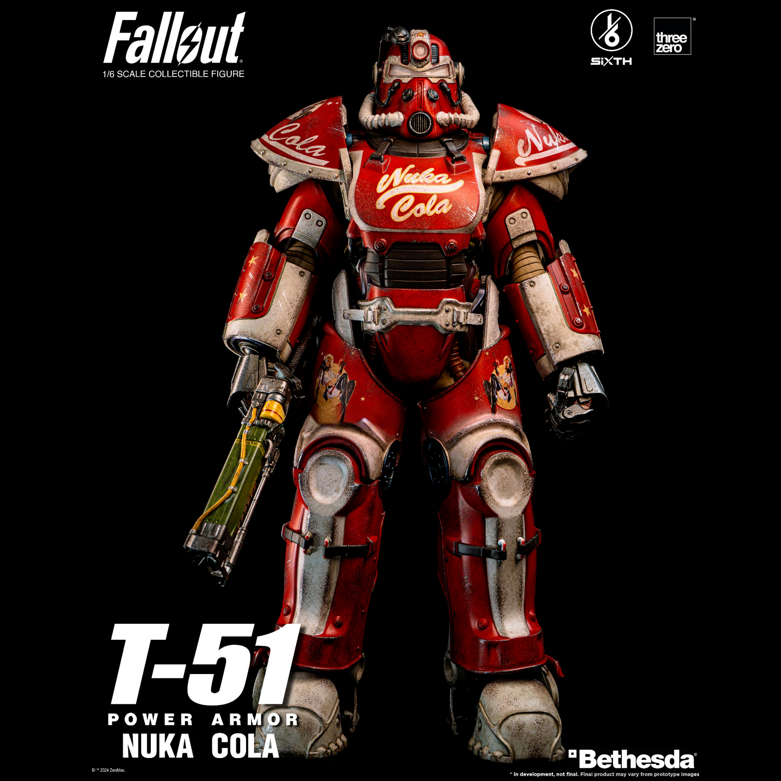 フォールアウト4 ヌカコーラ パワー パックスリーゼロ Three Zero Threezero 1/6 Fallout Power Armor T-51 Action Figure Toy Model
