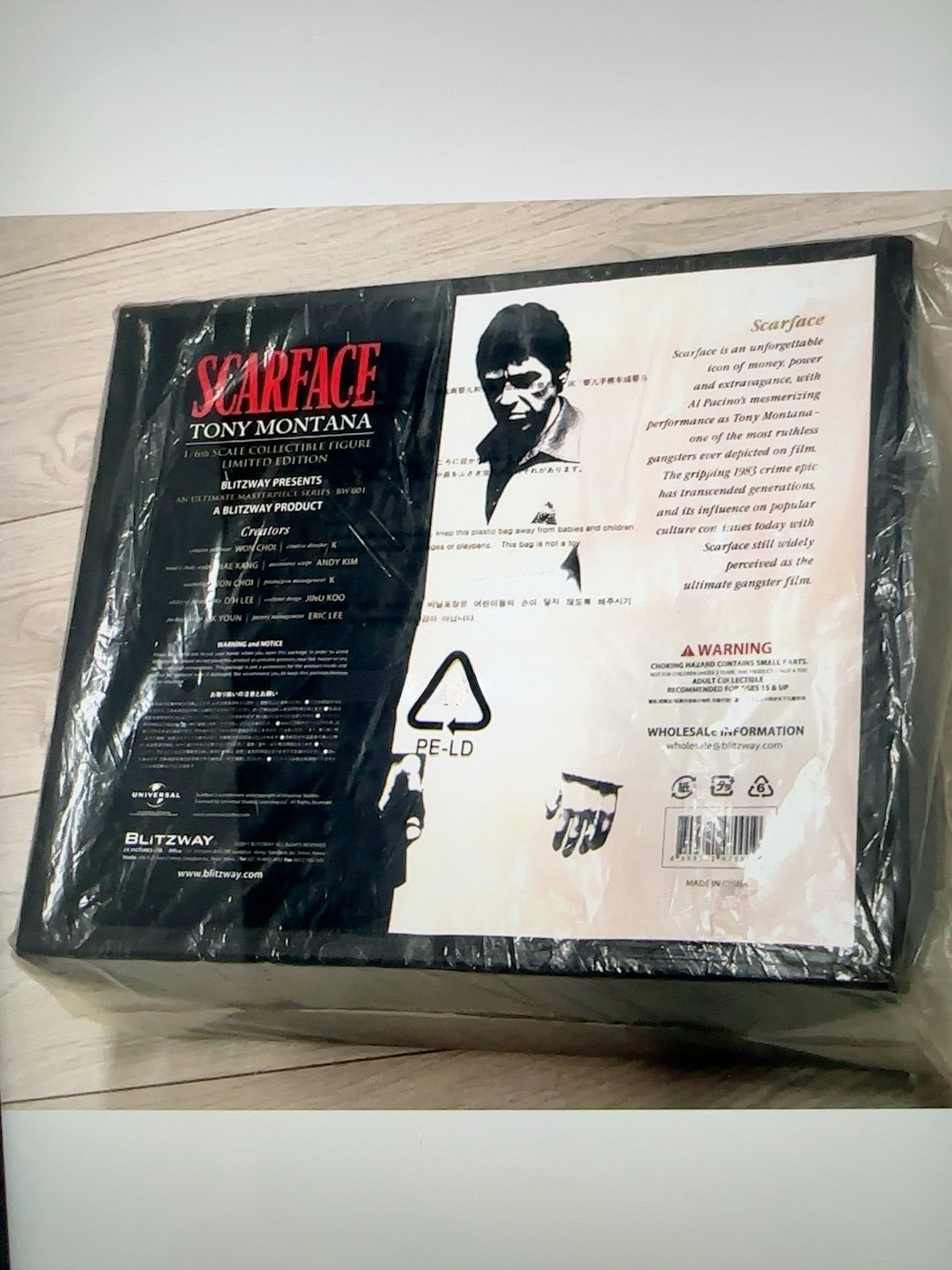 Blitzway 1/6 Scarface Tony Montana Action Figure Model Toy