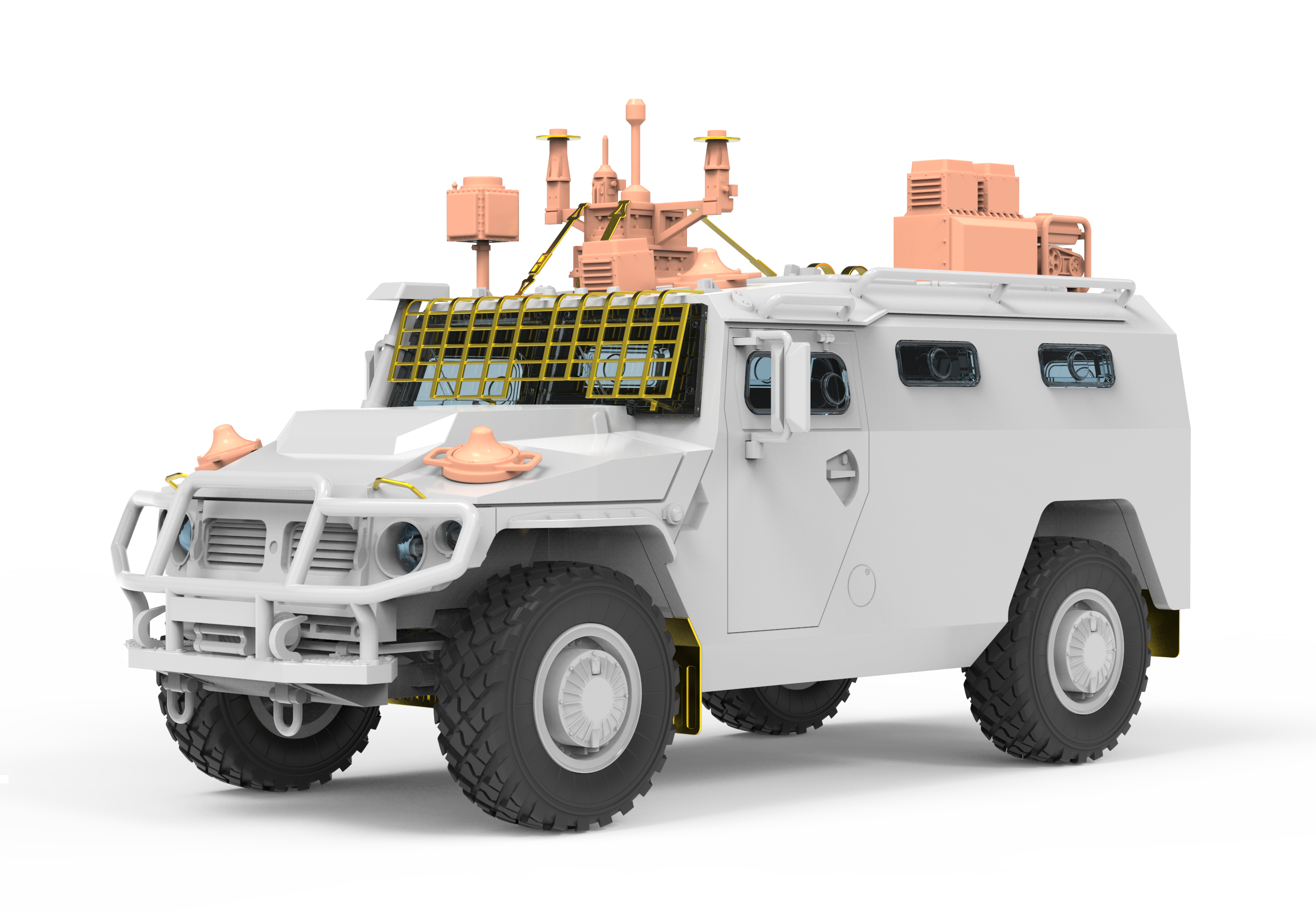 シューティングレスト RPG 72005 1/72 Russian GAZ-233114 Tiger-M Defense Drone