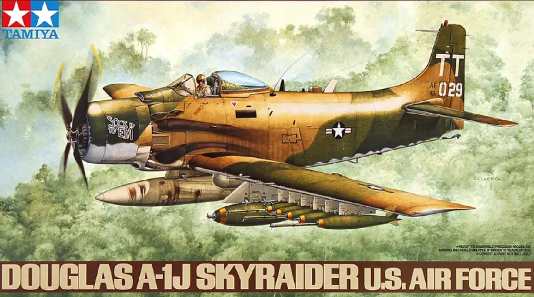 (未使用･未開封品)　タミヤ 1/48 傑作機シリーズ No.73 アメリカ空軍 ダグラス A-1J スカイレイダー プラモデル 61073 sdt40b8 タミヤ【プラモデル】1／48 傑作機シリーズ No.73 ダグラス A-1J
