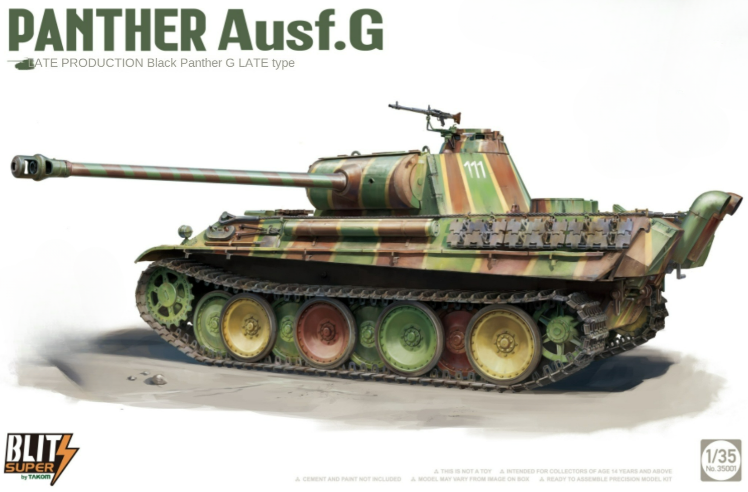 TAKOM 35001 1/35 Panther Ausf.G Late Production (Blitz Super
