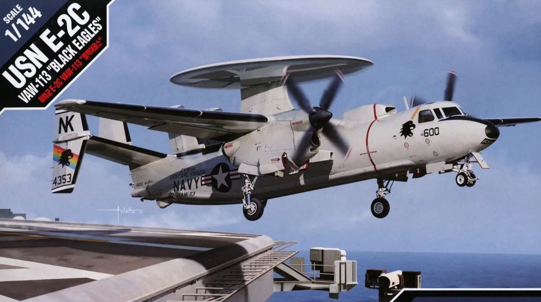 US NAVY E2C HAWKEYE. 完成品 E-2 Hawkeye US Navy Aircraft Building Set – Minifigure Bricks