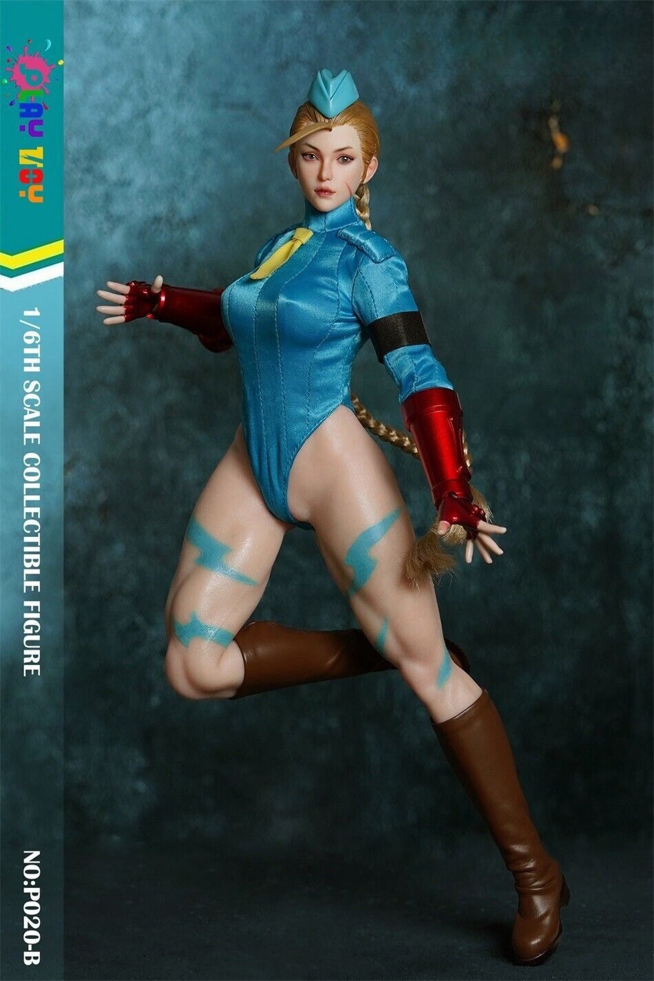 PLAY TOY P020-B Fighting Girl Female Warrior Cammy Movable 1 PLAY TOY P020-B Fighting Girl Female Warrior Cammy Movable 1
