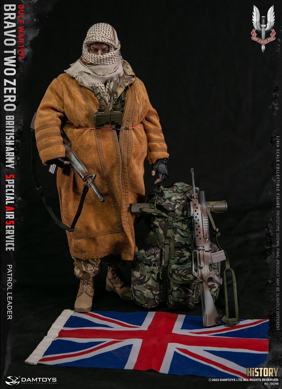 DAMTOYS 78098 1/6 Bravo Two Zero British Army SAS Patrol