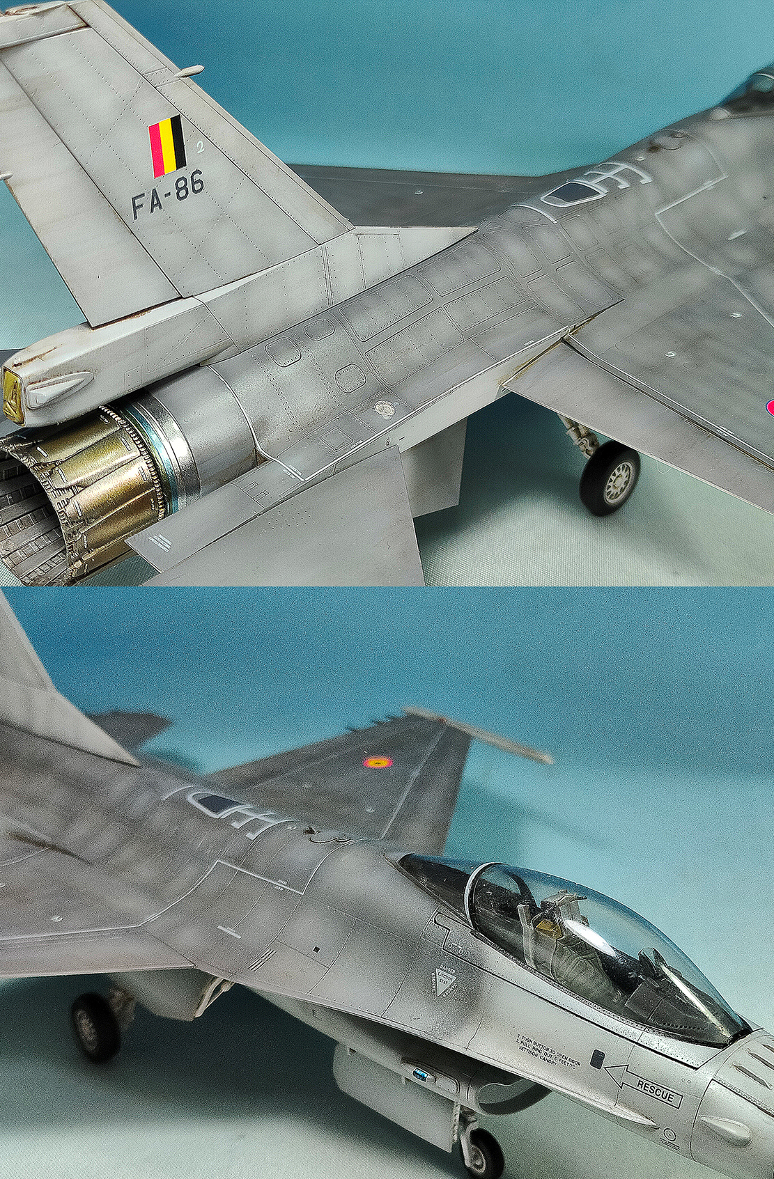 Kinetic K48148 1/48 F-16D Viper “Thunderbirds” Aircraft
