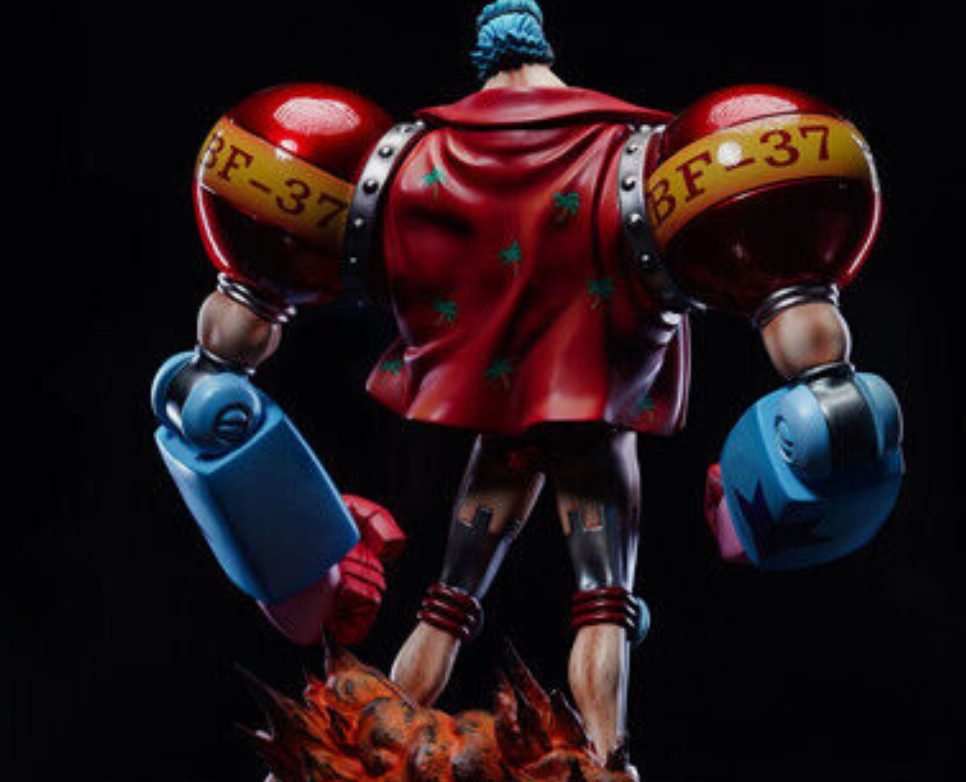 YYGK STUDIO One Piece Franky Statue PU Model In Stock Painted