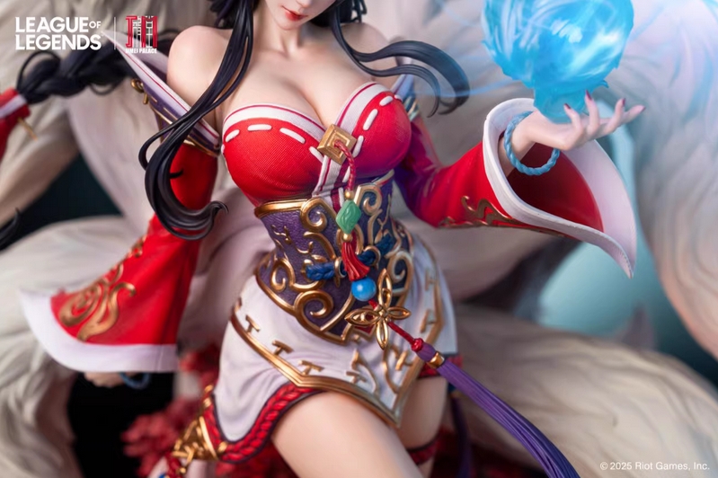 JIMEI Palace LOL the Nine-Tailed Fox Model Ahri Statue in stock