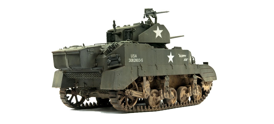 1/35AFVクラブ　 M5A1 スチュアート STUART AFV Club 1/35 scale M5A1 Stuart | Finescale Modeler Magazine