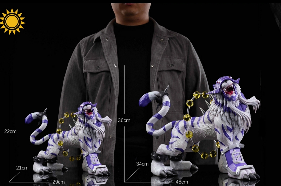 デジモン Sun-STUDIO バイフーモン フィギュア Sun Studio Digimon Baihumon Statue Resin Model Pre-order Painted