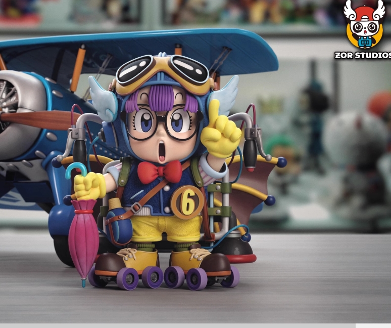 Norimaki Arare Arale Dr. Slump Model PU ZOR Studio pilot Suit in