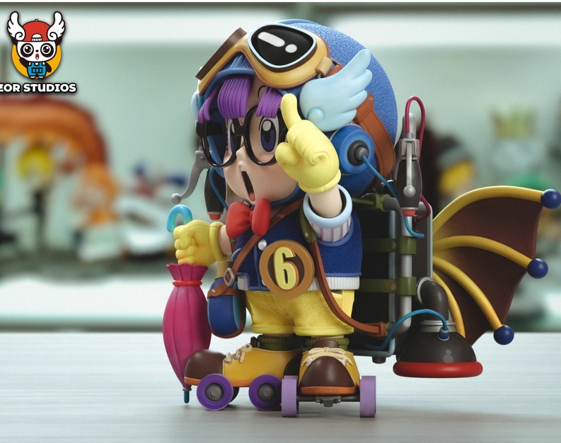 Norimaki Arare Arale Dr. Slump Model PU ZOR Studio pilot Suit in