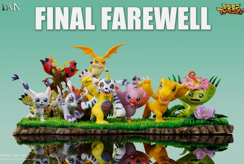 DMX Studio Final Farewell Statue Resin Model Digimon 47cmW IN