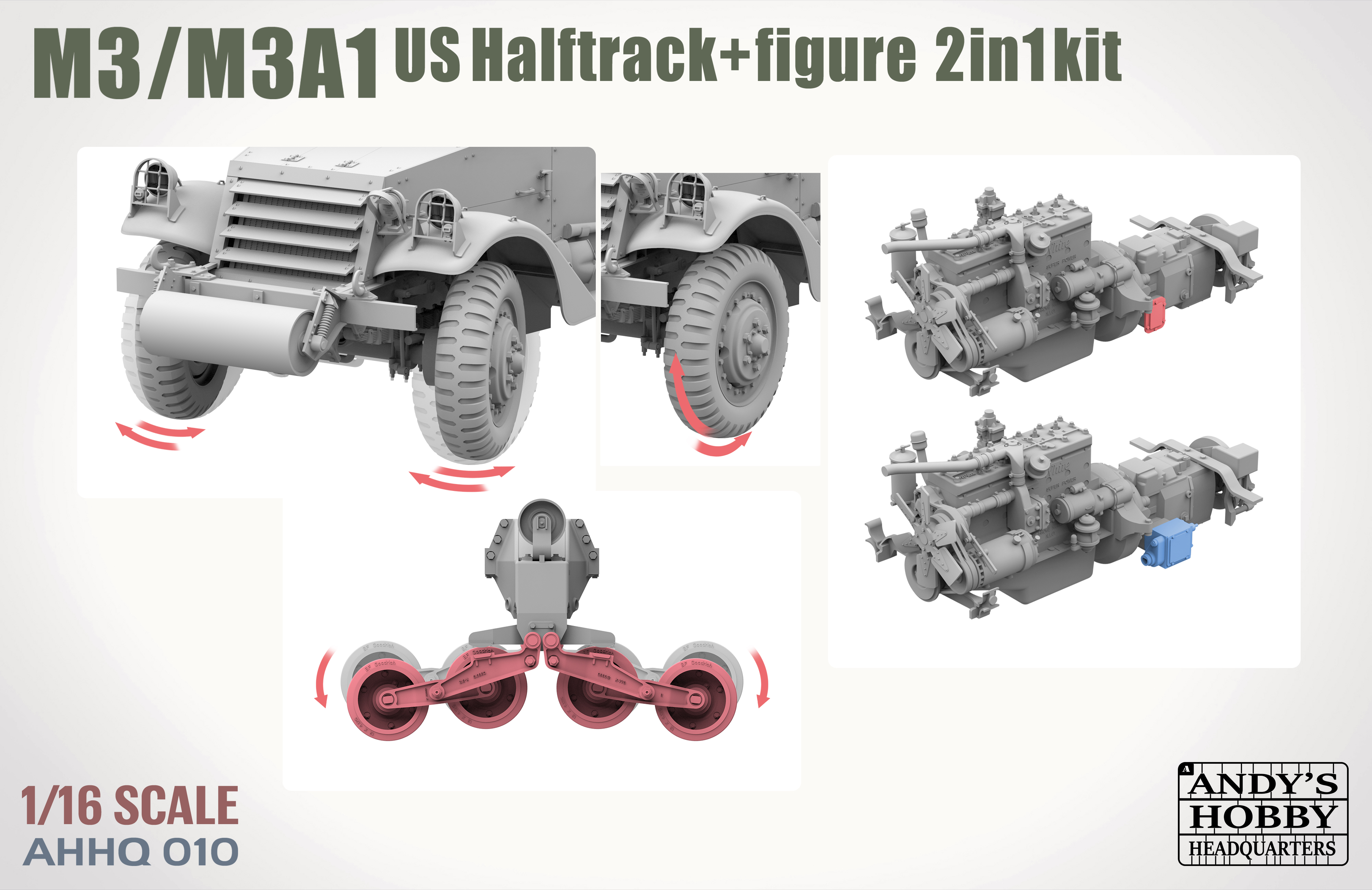 Ballistics×HALF TRACK PRODUCTS U304(f) halftrack with PaK 36 – Warlord Games Ltd