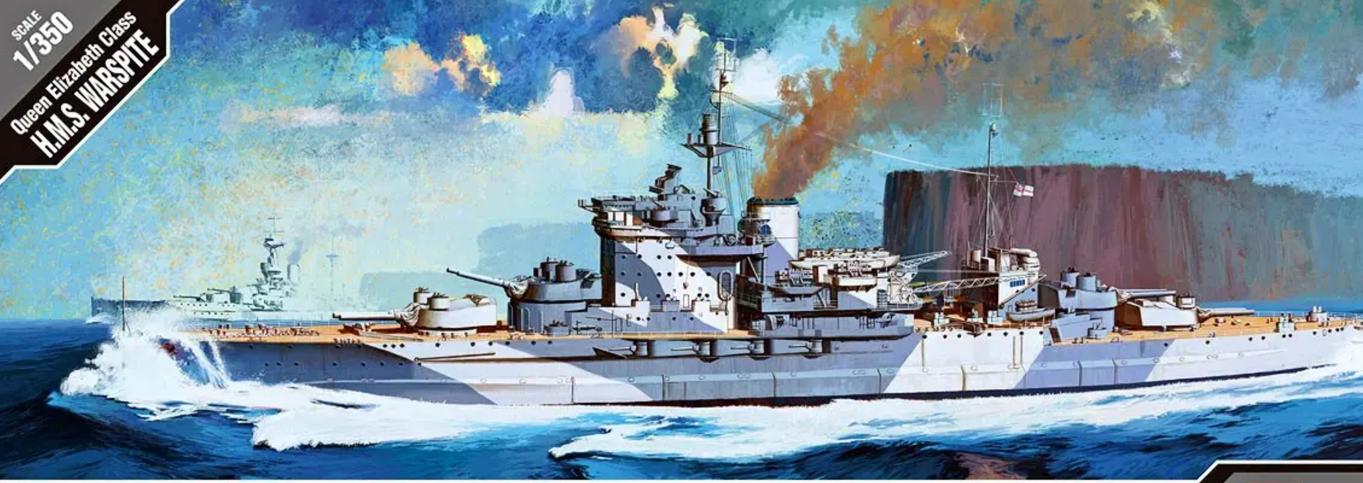 Academy 14105 1/350 HMS Warspite Queen Elizabeth class battleship