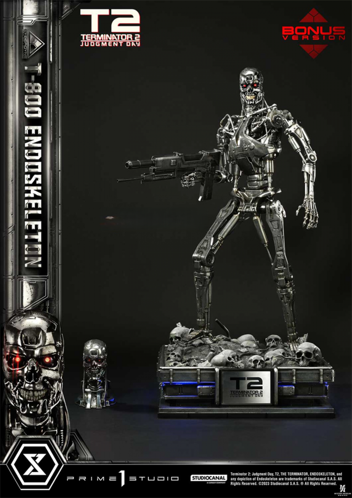Prime 1 Studio Terminator 2 T-800 Endoskeleton Statue Model 1/3