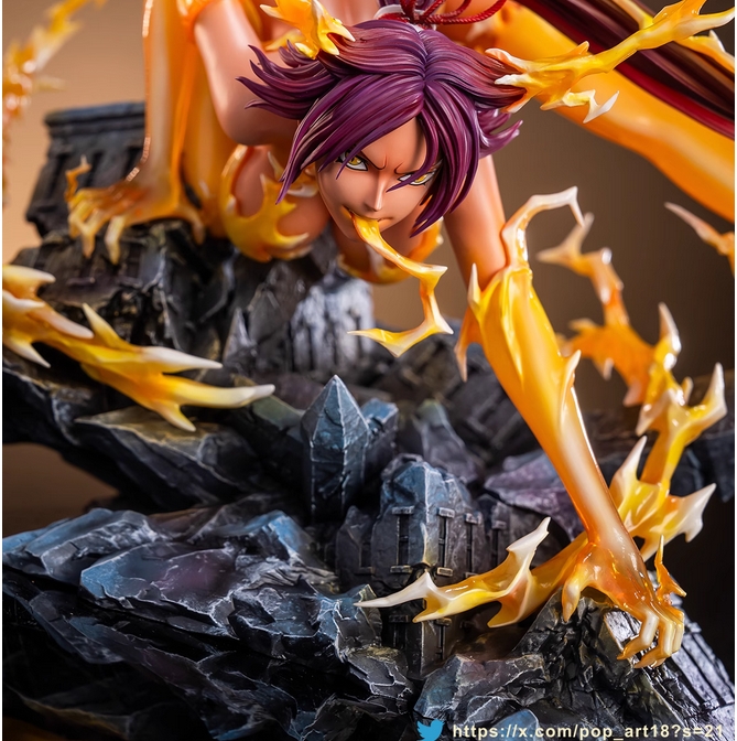 POP.ART Studio Bleach Shihouin Yoruichi Resin Statue in stock 1/6