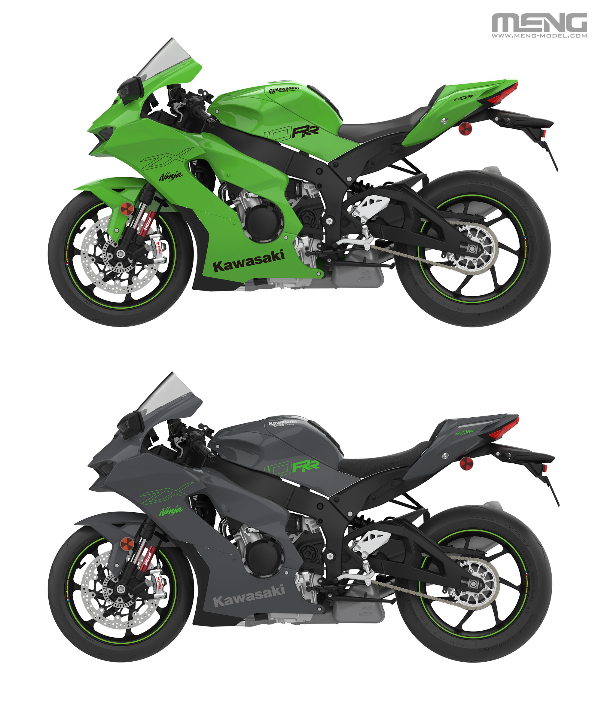 MENG MT-008 1/9 Kawasaki NINJA ZX-10RR Motorcycle Model Kit