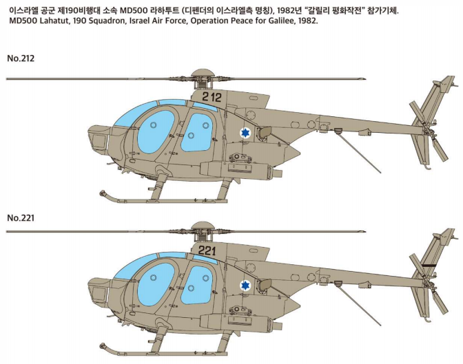 Academy AC12136 1/35 MD500 Defender `IDF`Fighter Assembly Aircraft