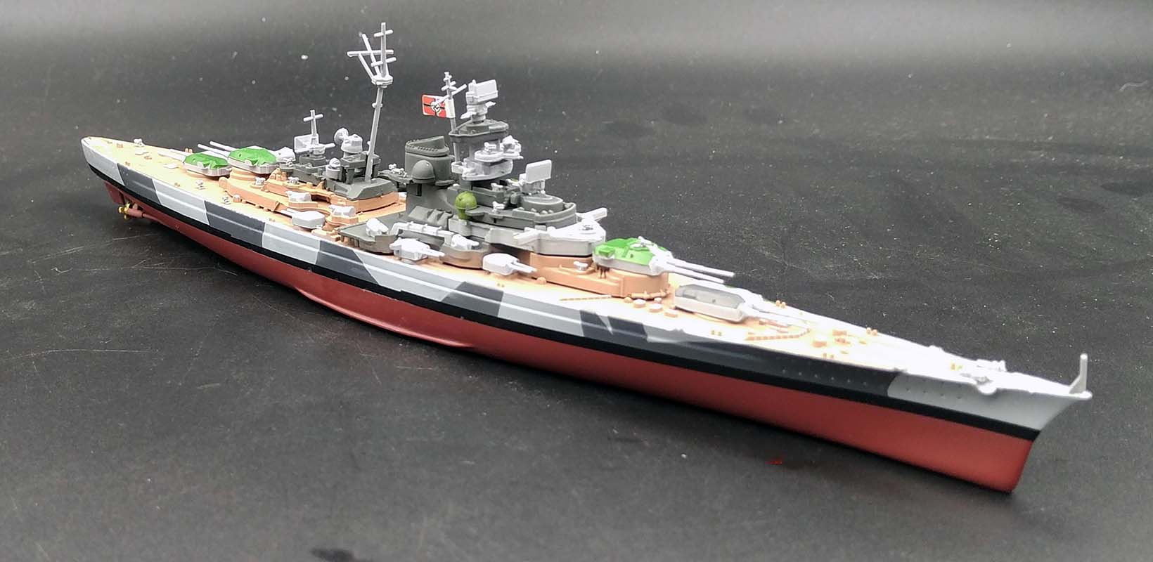 German Tirpitz the 2nd Bismarck-class battleships 1942 diecast 1/1000 ...