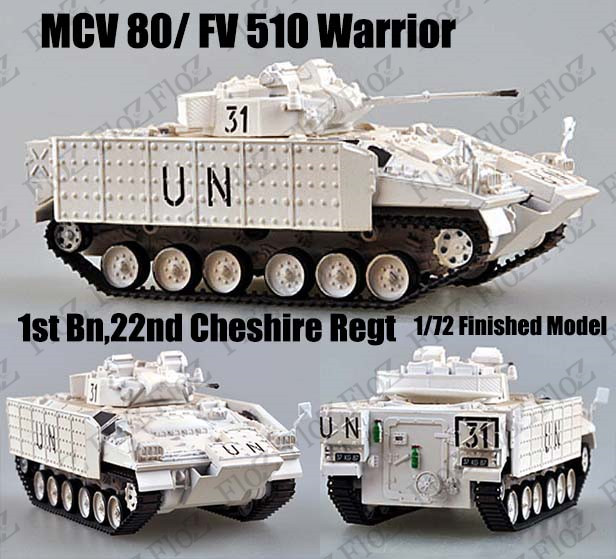 New 1//72 Diecast Tank British Army MCV-80 Warrior Military Model Toy Soldier