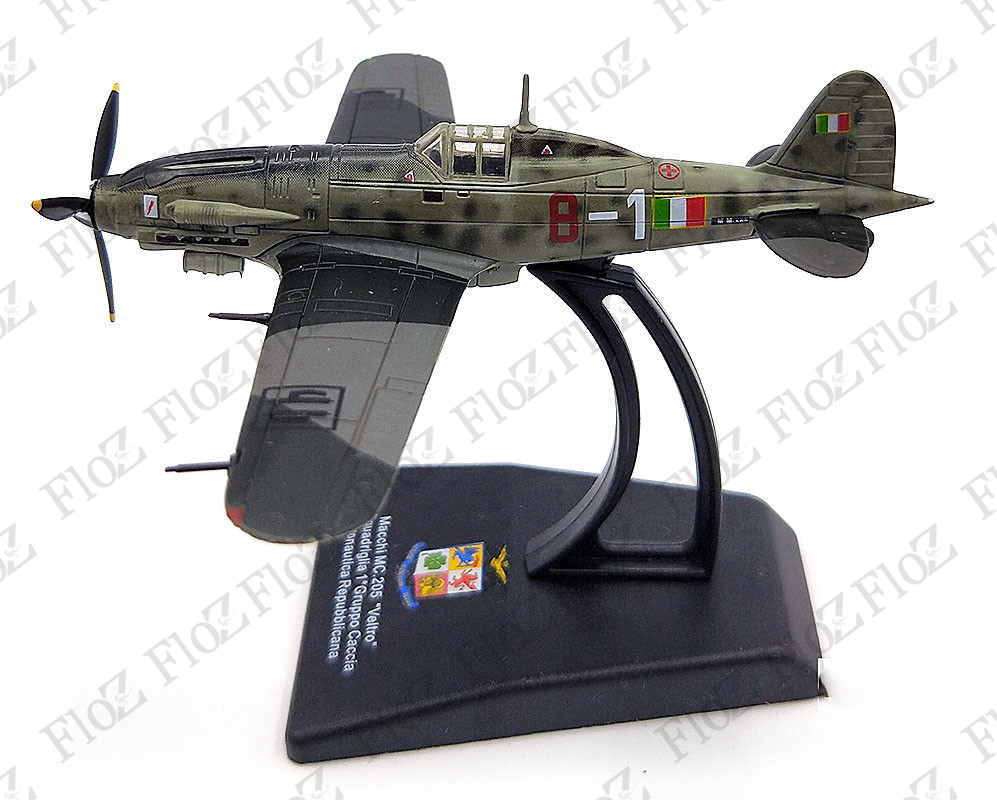 Italy Macchi C.205 Veltro Greyhound 1//100 diecast plane LEO model