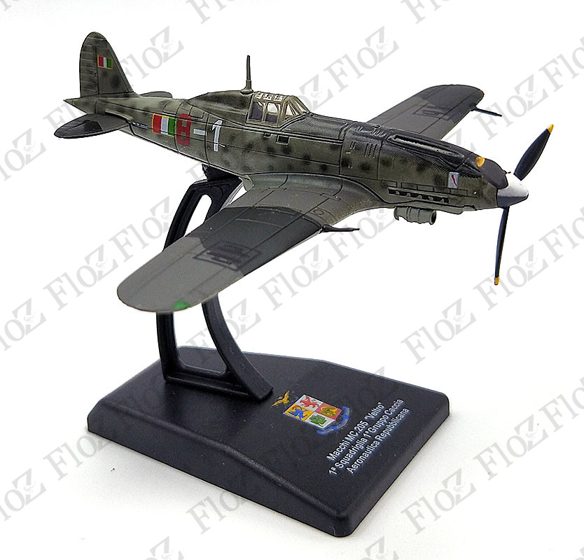 Italy Macchi C.205 Veltro Greyhound 1//100 diecast plane LEO model