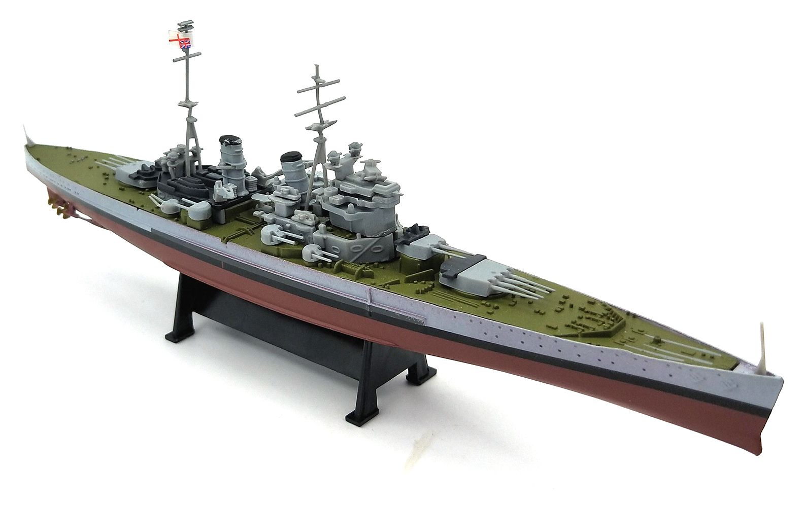 WWII HMS Duke of York Royal Navy battleship 1/1000 DIECAST model ship ...