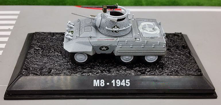 1/72 Diecast M8 1945 Greyhound Tank Model US Army Military Armored Tank Toys 