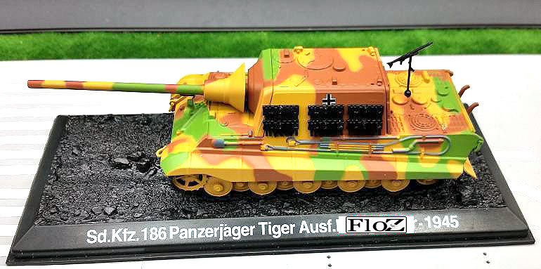 1/72 Diecast Tank German JagdTiger Sd.Kfz.186 Ausf.B Tank Hunter WWII Model