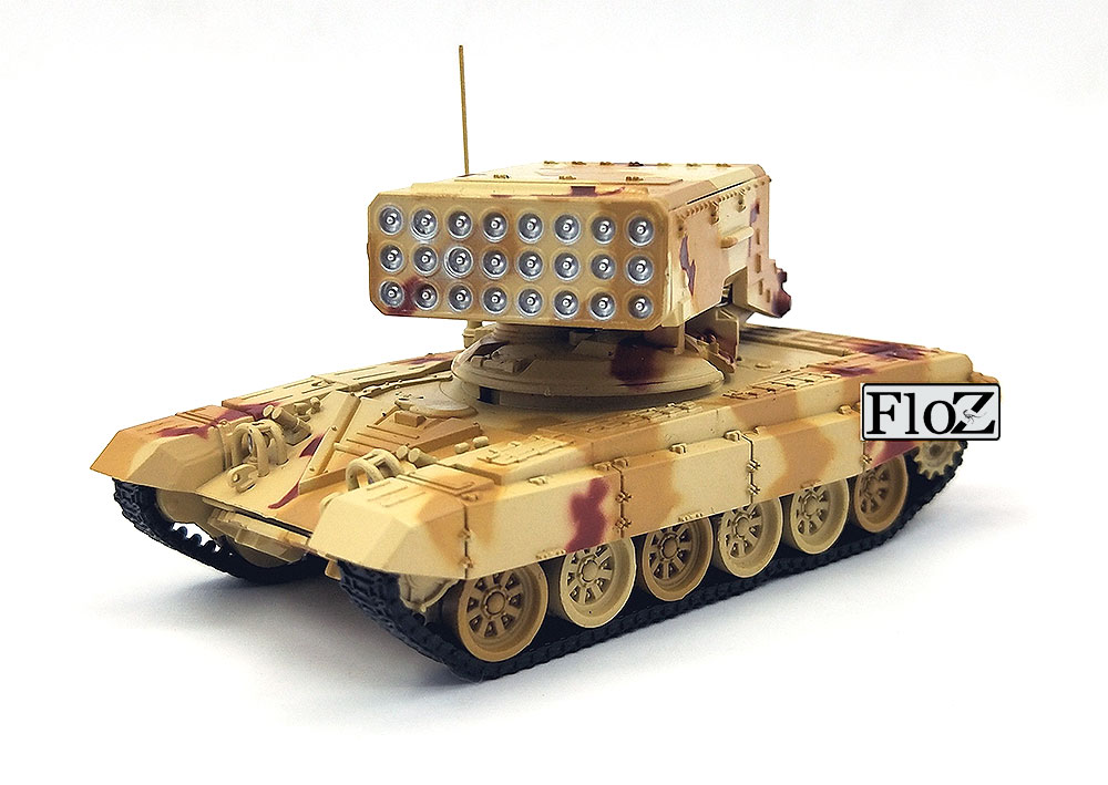 WWII RUSSIA TOS-1 1//72 diecast Model tube rocket tank