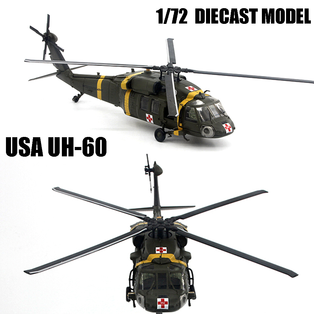 Usa Uh 60 United States Army 172 Diecast Helicopter Model Diecast Af1