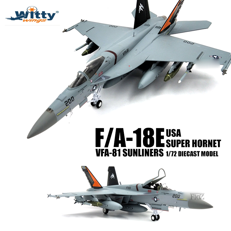 F//A-18E SUPER HORNET VFA-147 Argonauts 1//72 DIECAST Aircraft Witty Model LIMITED