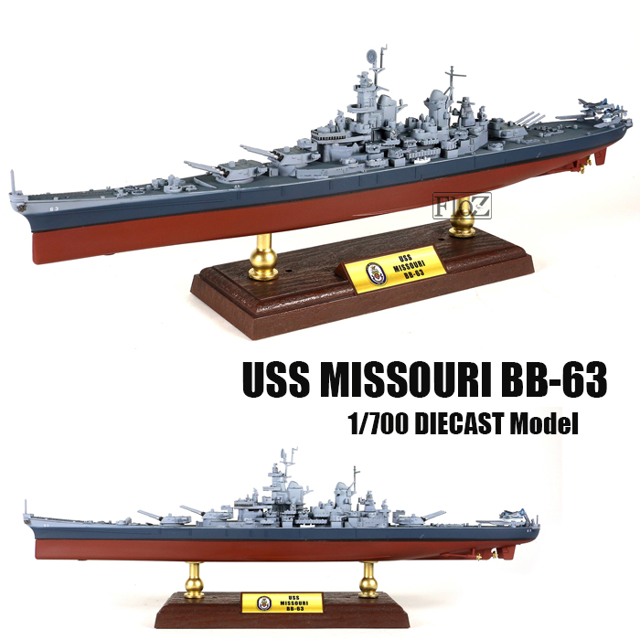 uss missouri diecast model