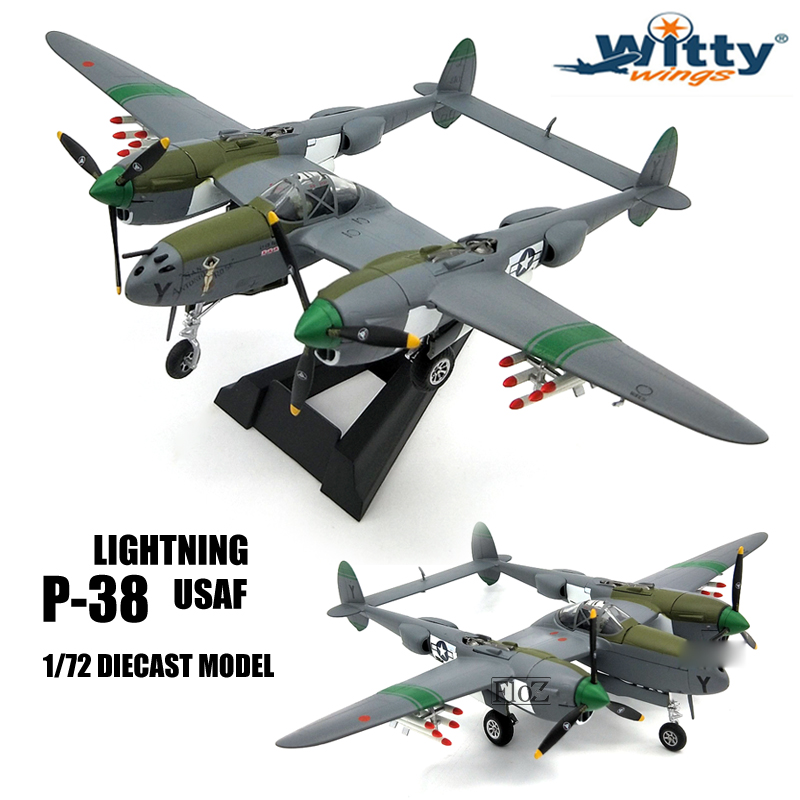 WWII USA P-38 1/72 diecast plane model aircraft WARMASTER