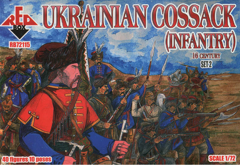 1:72 FIGUREN 72126 Ukrainian Cossack Cavalry 16 Century Set 2 REDBOX