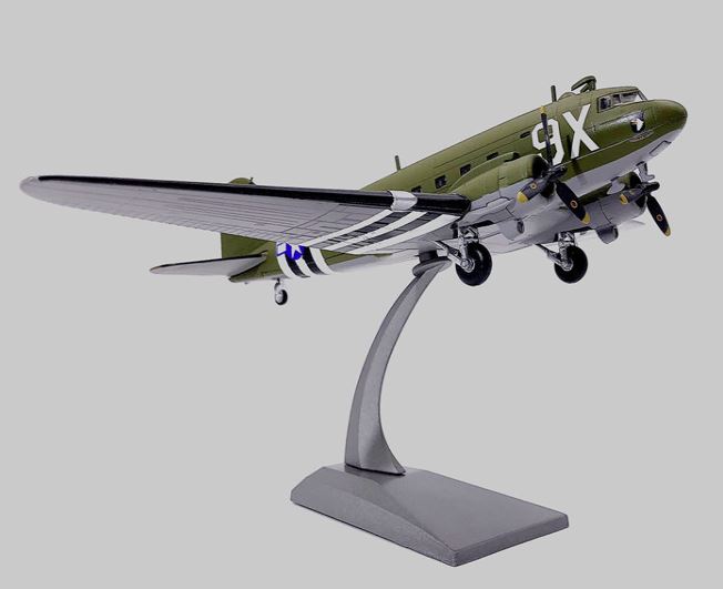 FloZ WWII USA C-47 CD 1//100 diecast Plane Model Aircraft
