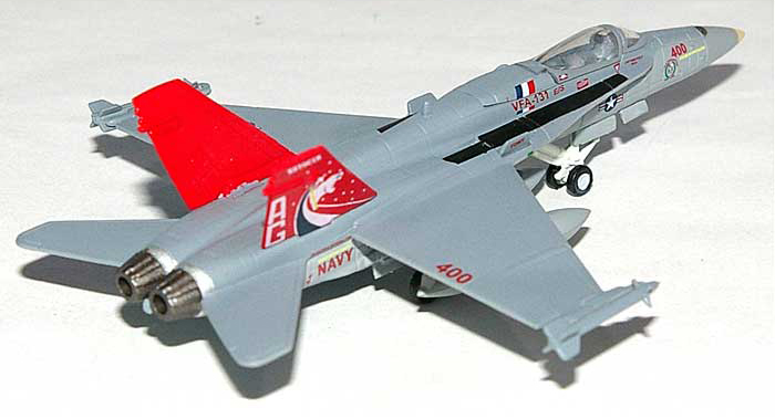Herpa US Nawy F/A 18C Hornet VFA-131 Wildcats Red Tail 1/200