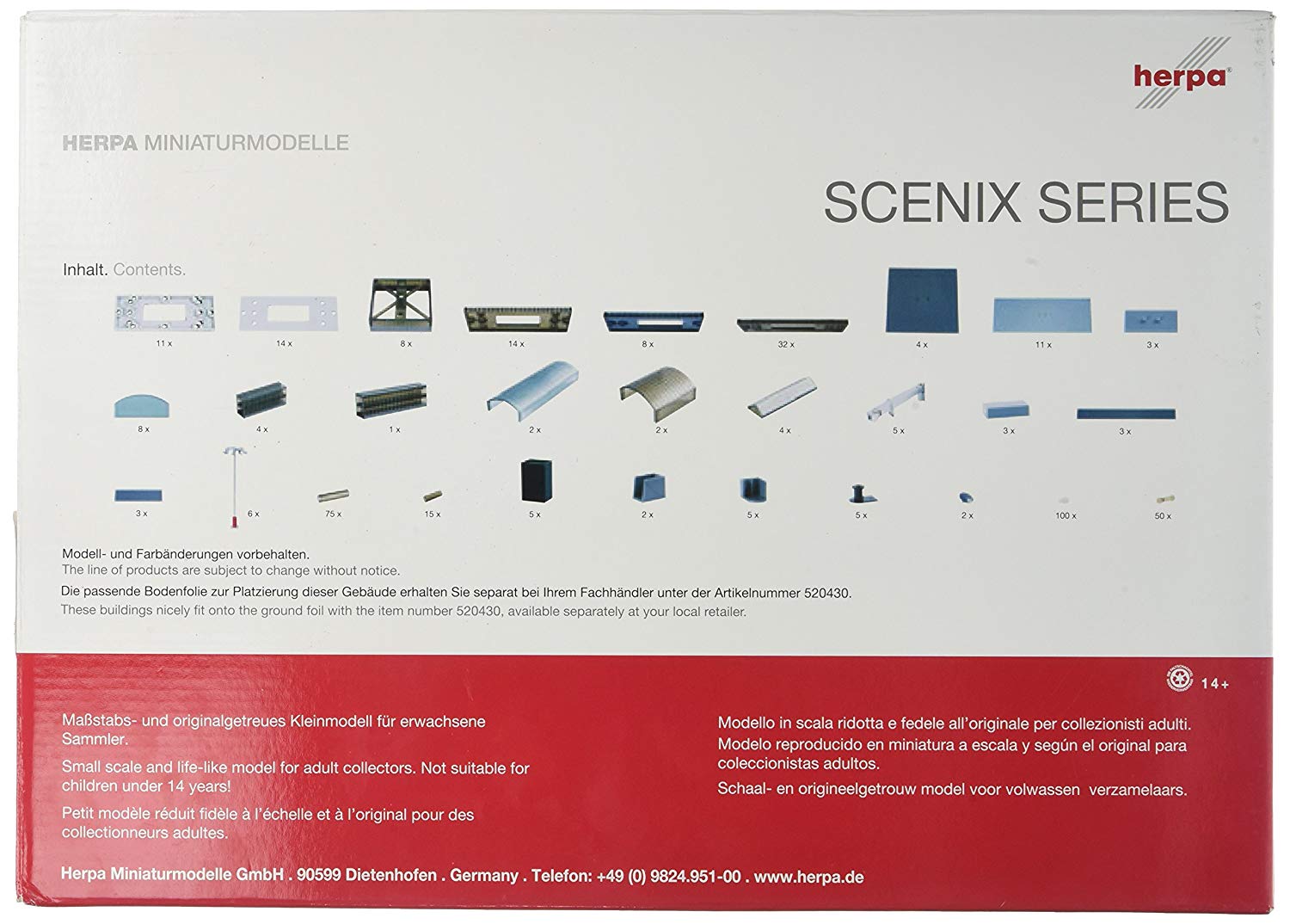 herpa SCENIX SERIES 空港アクセサリーI 19点セット 1:500 Herpa Wings GSE Scenix Airport Accessories Set I
