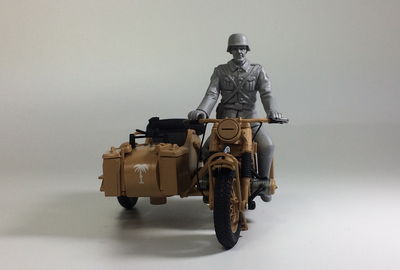 Details about   atlas R75 for BMW Motorcycle Army green with gun 1/24 FINISHED MODEL Motorcycle