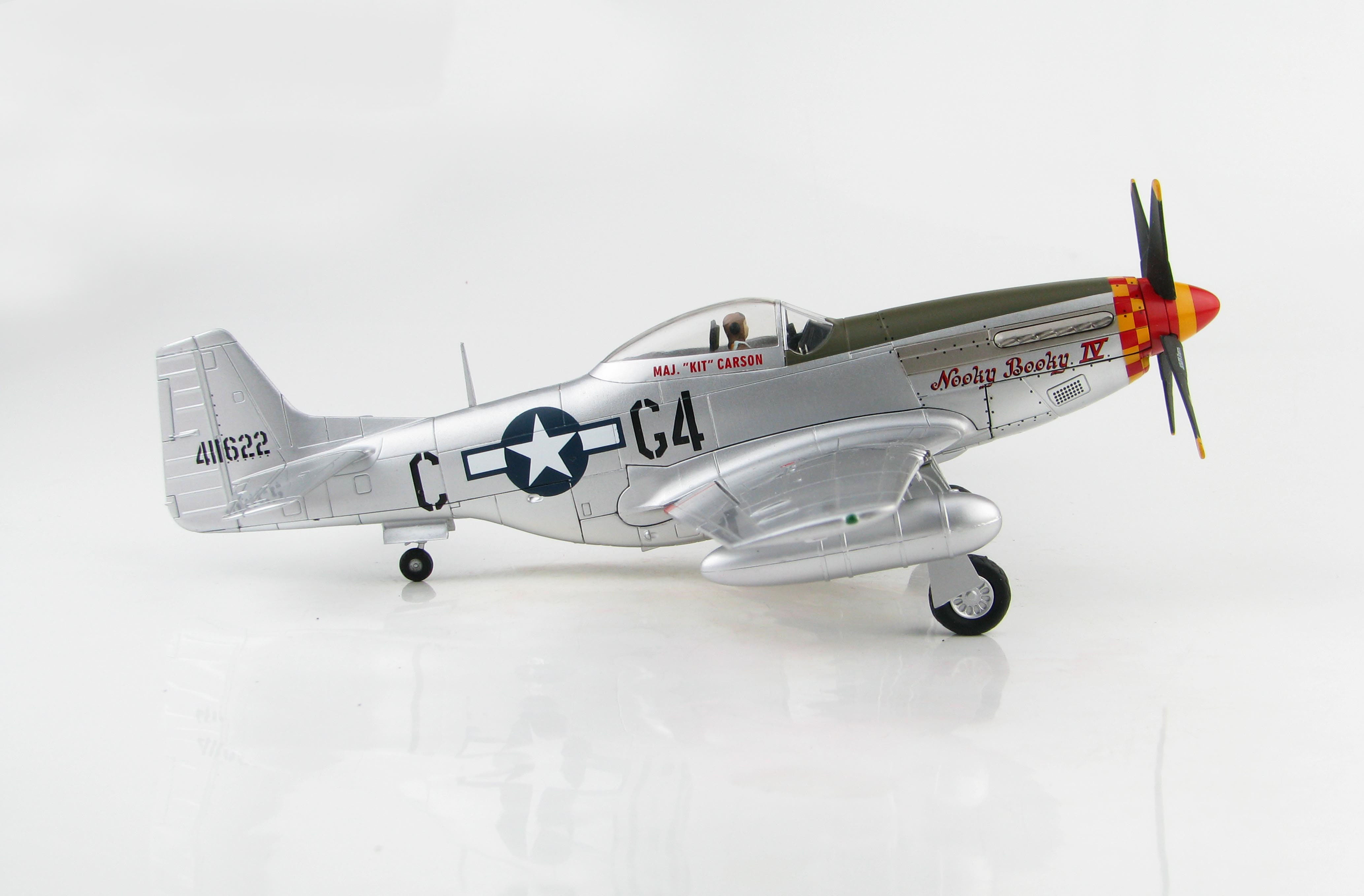 ニュータウン　サイン入り HM P-51K Mustang Nooky Booky IV Major Leonard Kit Carson