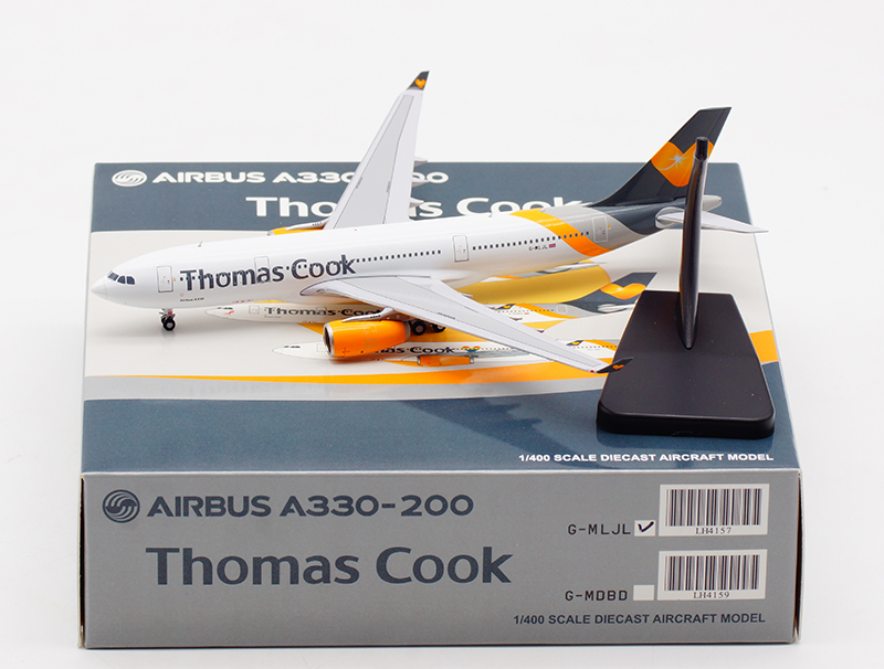 JC Wings Thomas Cook AIRBUS A330-200 G-MLJL 1/400 diecast