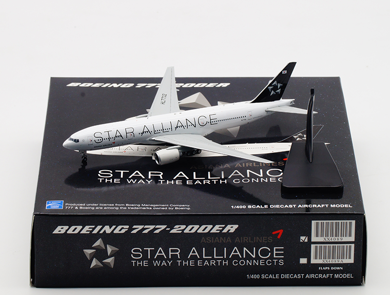 JC 1/200 アシアナ B777-200ER スターアライアンス 特注品 ANA 777-200 STAR ALLIANCE 全日空 スターアライアンス JC Wings