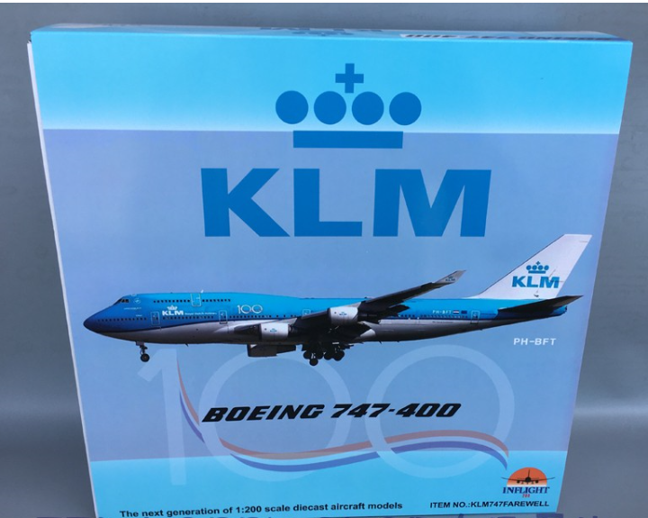 INFLIGHT KLMオランダ航空　747-400 1/200 InFlight200 747-200(SUD) KLMオランダ航空 PH-BUO 1/200