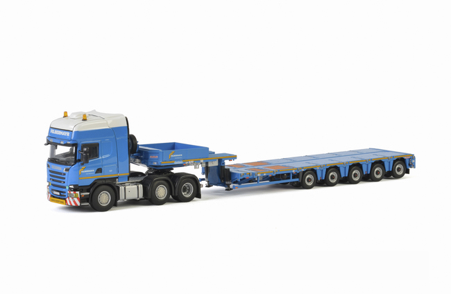 ミニカー WSI 1/50 Scania FLATROOF Nooteboom WSI for SCANIA STREAMLINE TOPLINE 6x2 TWIN STEER Nooteboom