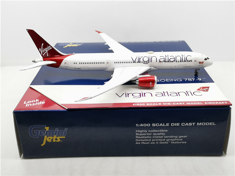 航空機・ヘリコプター Gemini Jets Virgin Atlantic 747-4Q8 Gemini Jets Airplane Model Virgin Atlantic Boeing 747-4Q8 1