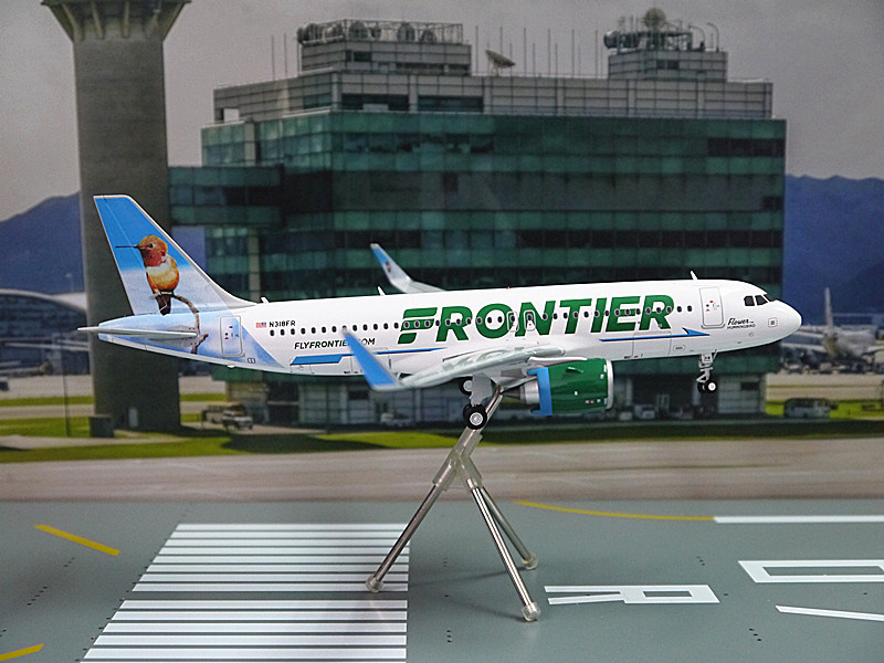 GeminiJets Frontier Airlines Hummingbird Airbus A320neo N318FR 1