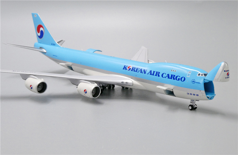 JC Wings Korean Air Cargo Nose open For Boeing 747-8F HL7629 1:400
