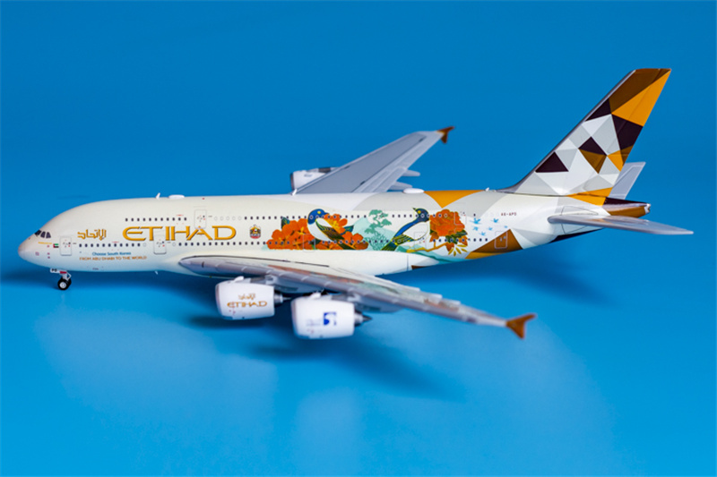 JC Wings Etihad Airways For Airbus A380 A6-APD South Korea 1/400