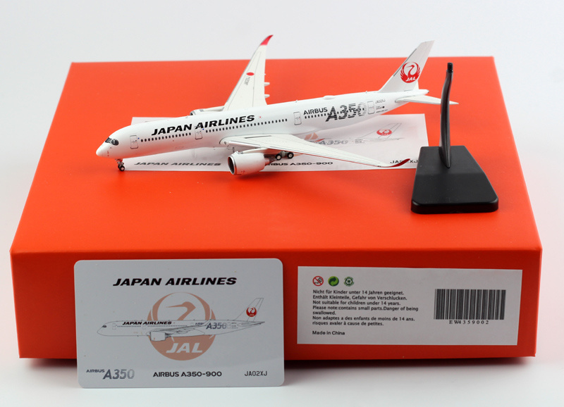 JC Wings Japan Airlines For Airbus A350-900XWB JA02XJ Silver