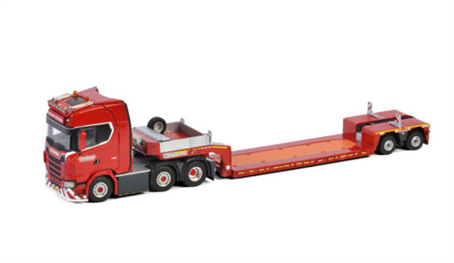 ミニカー WSI 1/50 Scania Lowloader 4ac Nooteboom 1/50 for WSI FOR SCANIA S CS20H 10X4 LOW LOADER-4 AXLE For